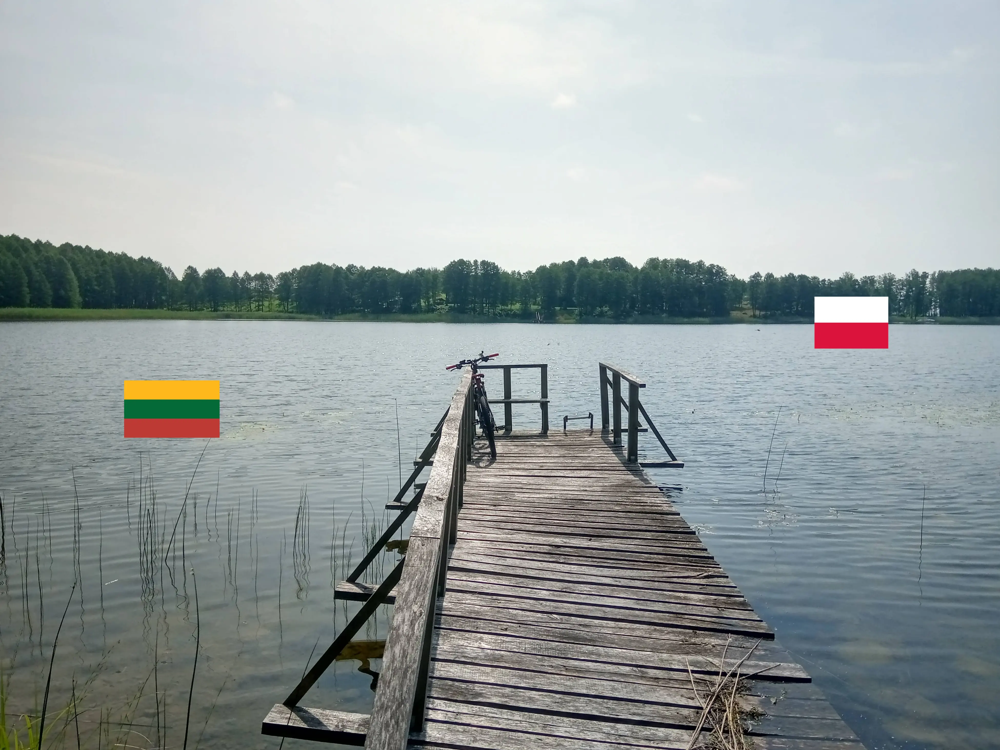 Photo of a lake on Poland-Lithuania borderlands