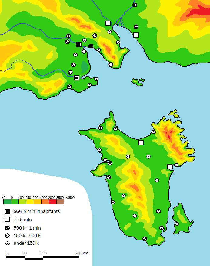 Corasa Island Map (fictional)