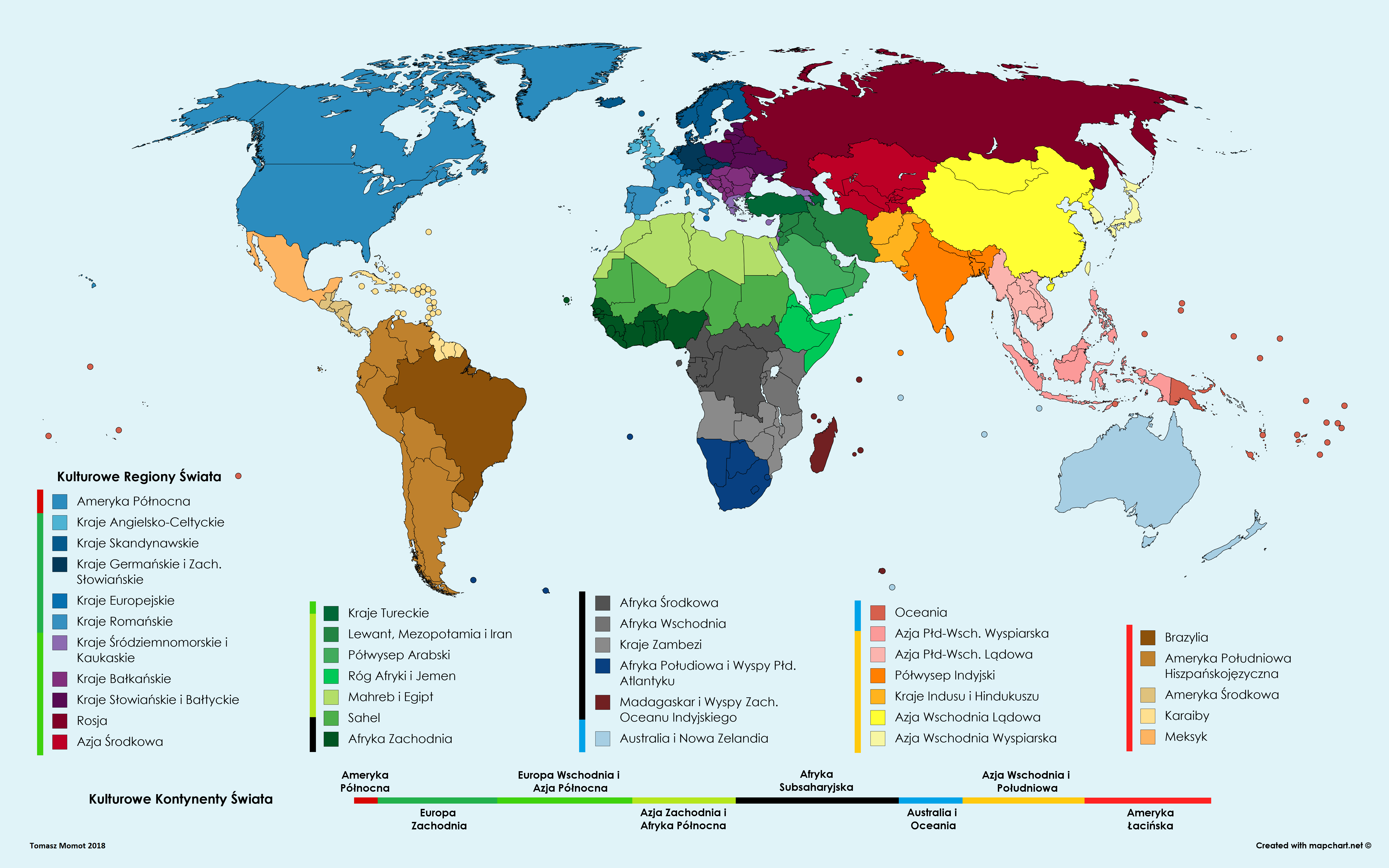 Proposed regions of the world based on culture (real world)