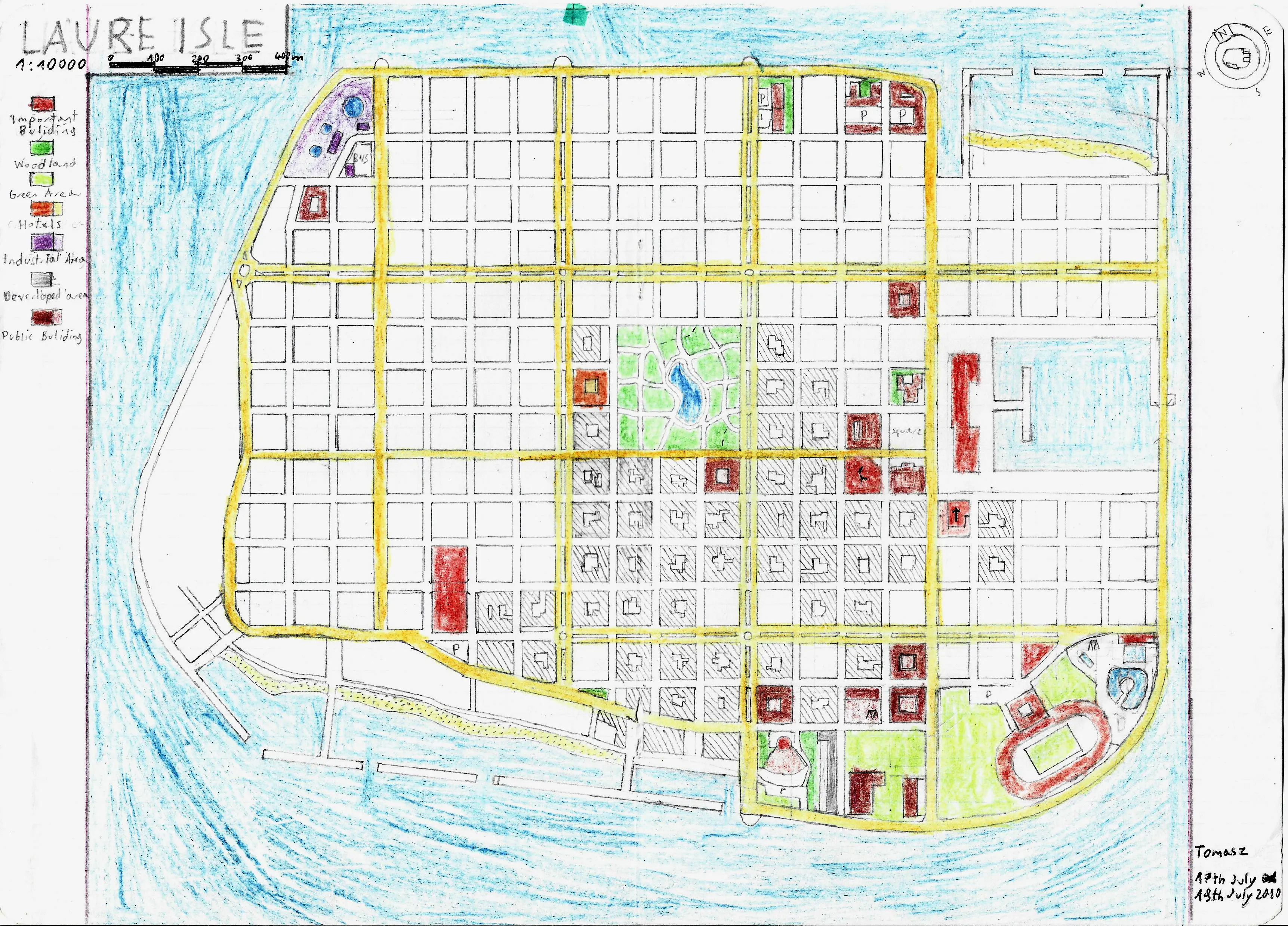 Laure Isle Map (fictional)