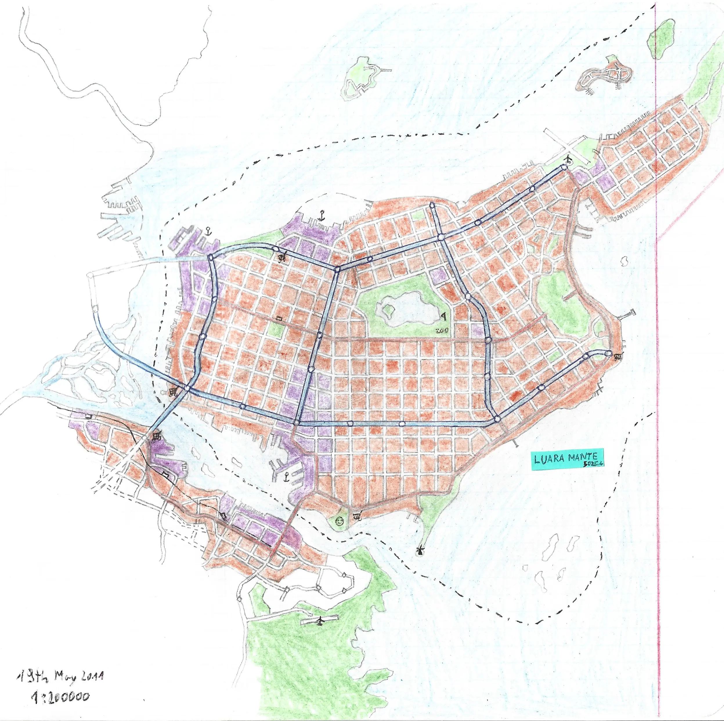 Luara Mante Autonomous City Map (fictional)