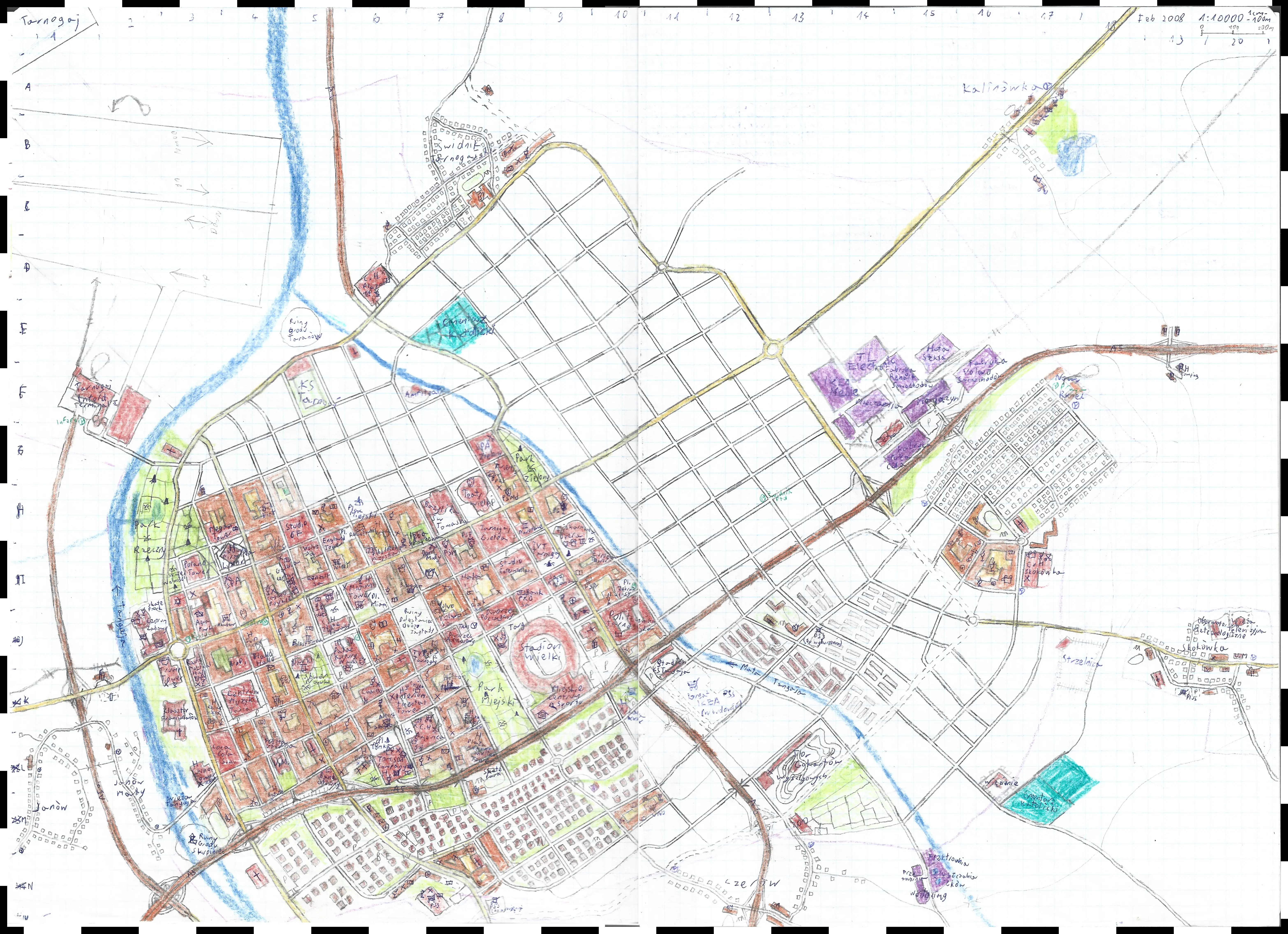 Tarnogaj City Map (fictional)