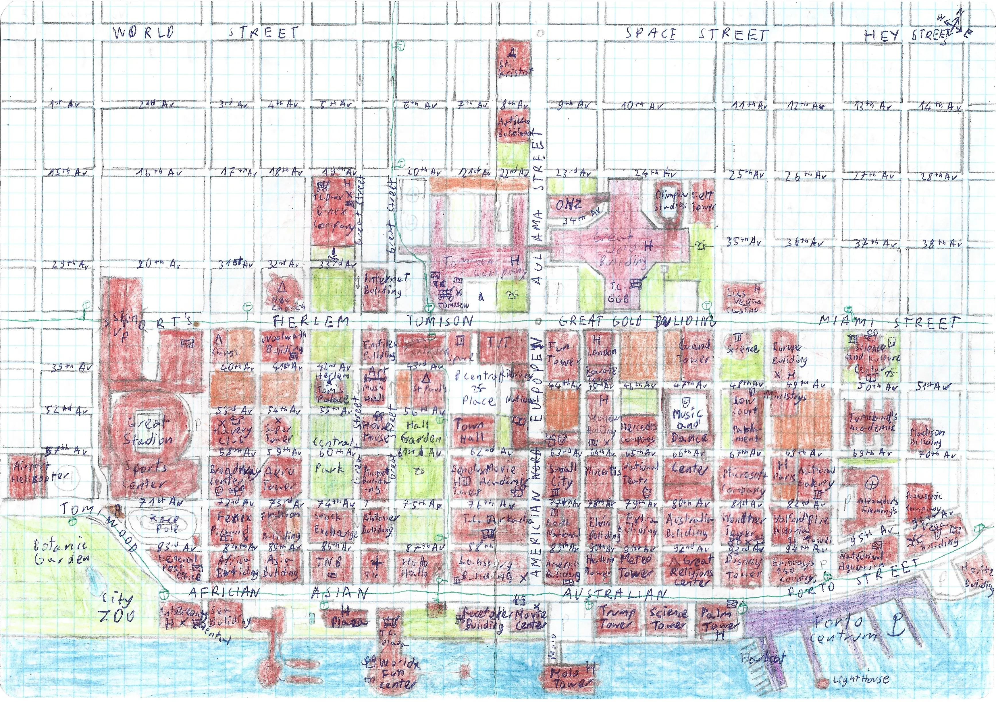 Tomiland City version 1 Map